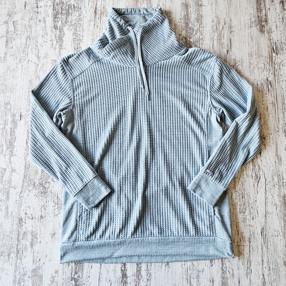 Columbia Sweater Women's Creststone Size Medium Pullover Blue Cowl Neck